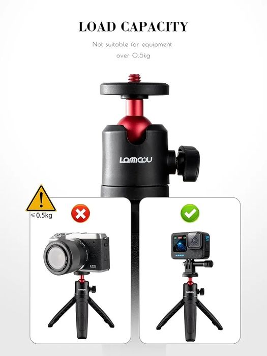 Mini statyw z przedłużką selfie STICK LAMMCOU