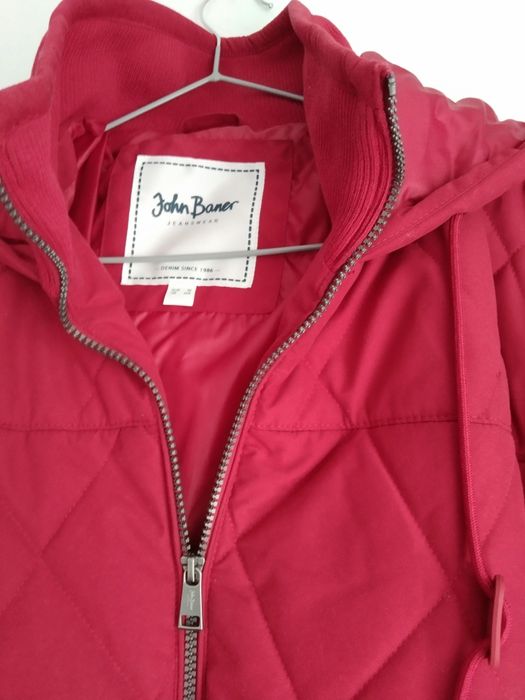 Kurtka męska nowa czerwona burgundowa pikowana 54 XXL