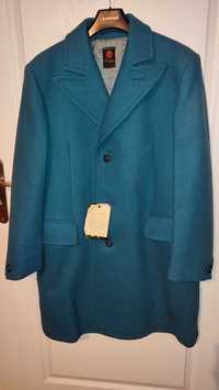Płaszcz zimowy ciepły nieużywany , z lat 70-tych ,  vintage