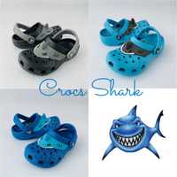 Кроксы детские акула Crocs I am Shark