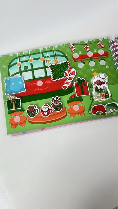 Альбом на липучках новорічний christmas demon hunters k-pop, A4