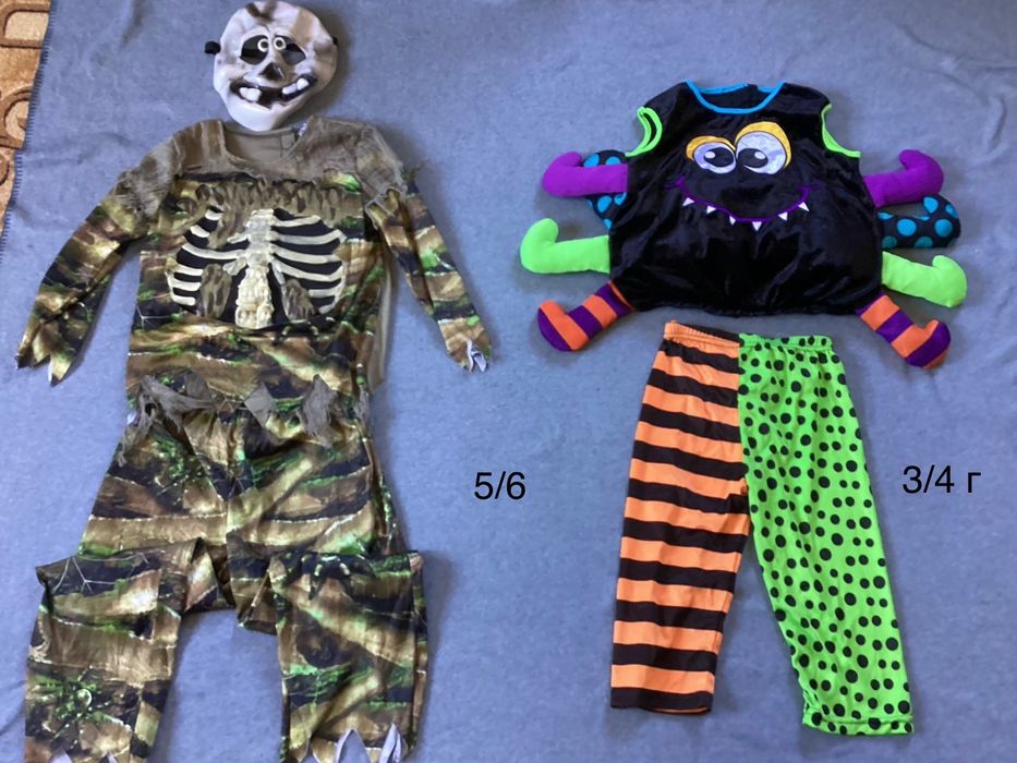 костюм на Хеллоуин Пират Скелет Черт Зомби Дракула Паук