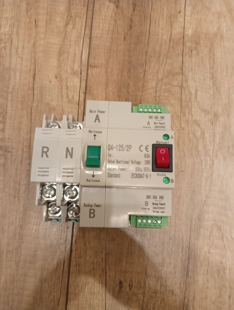 Przełącznik podwójnego zasilania 63A 220V NOWY