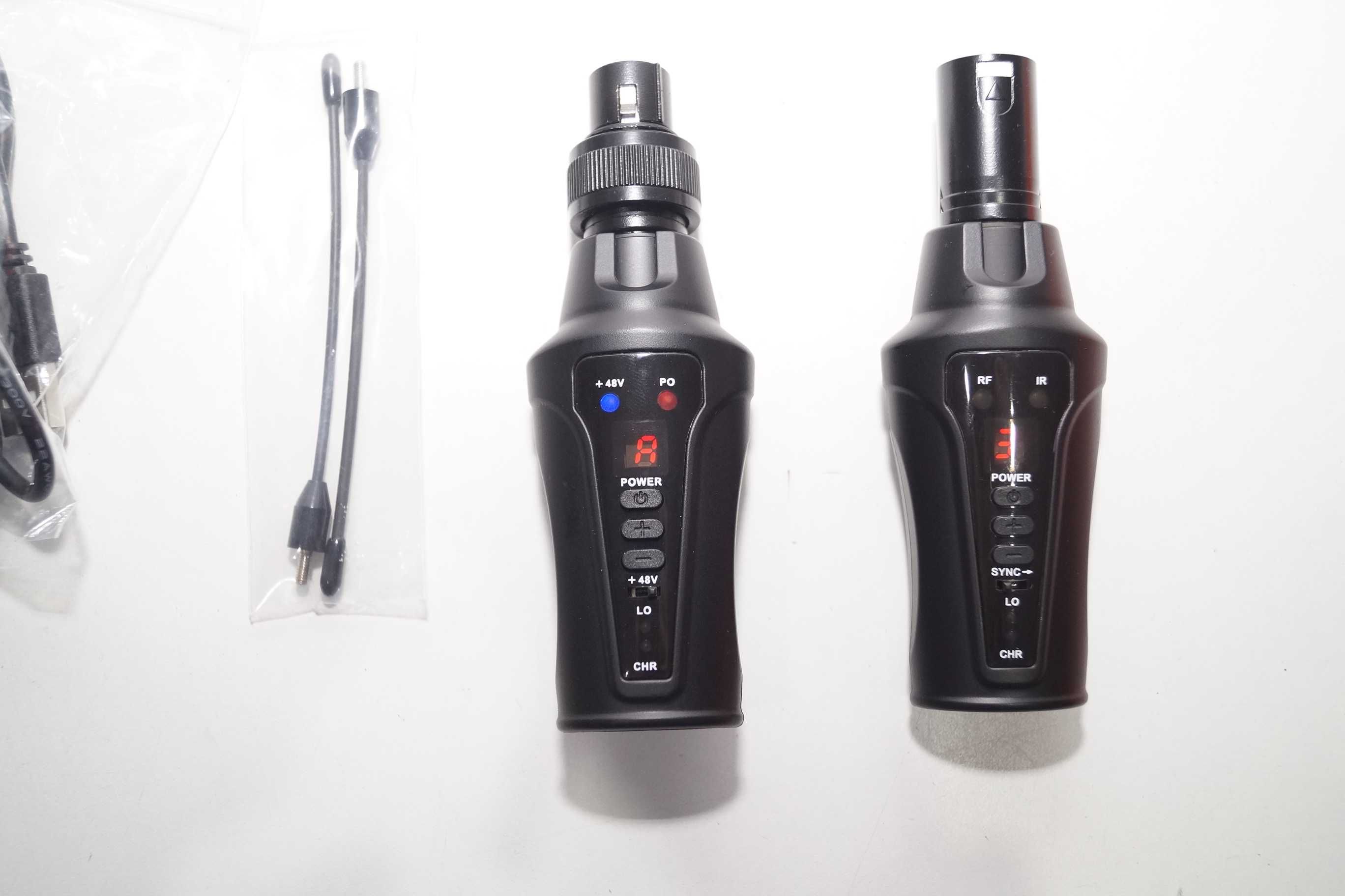 System mikrofonów bezprzewodowych UHF KIMAFUN Adapter mikrofonowy
