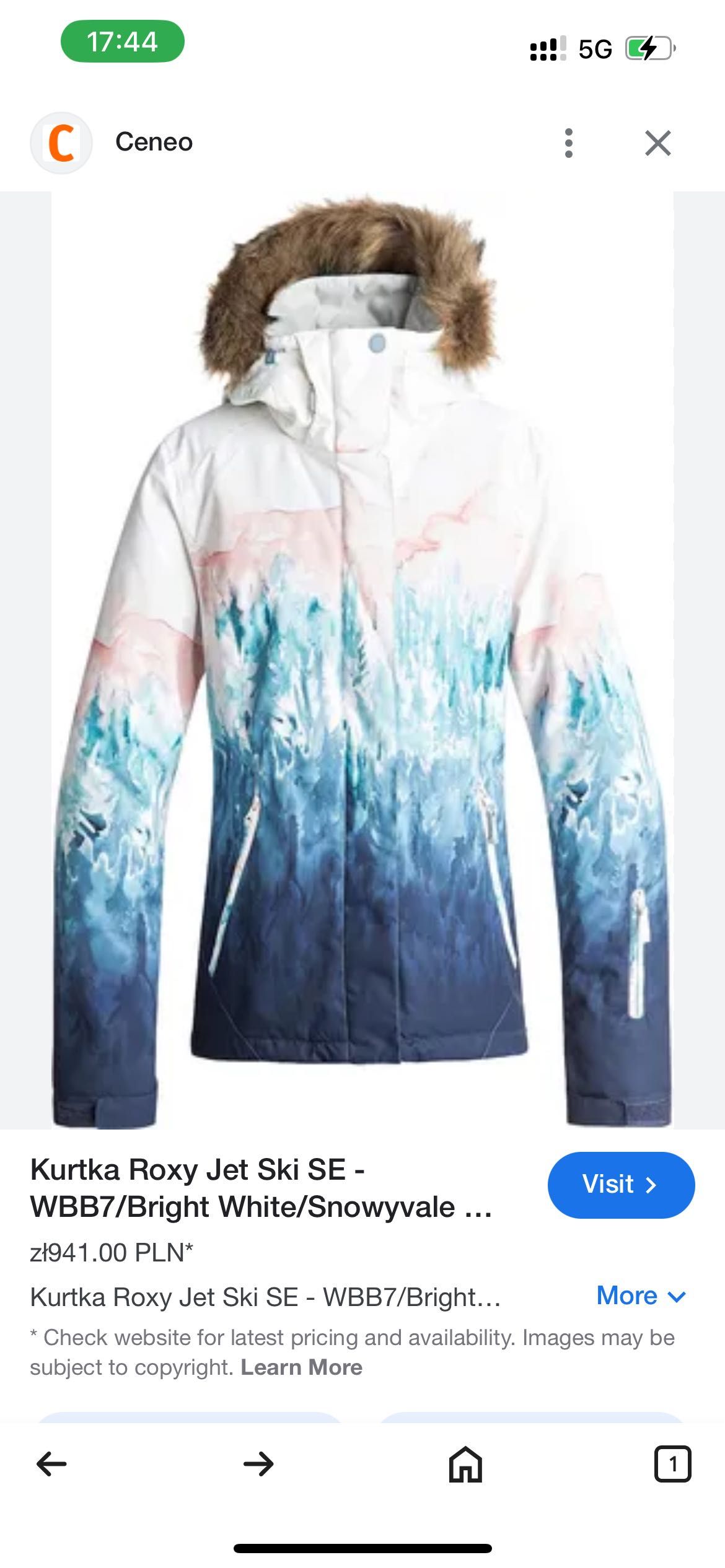 Kurtka Roxy S nowa narciarska z metkami snowboard ski new