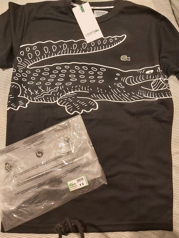 Tshirt Lacoste original preta