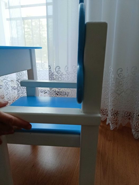 Stolik i krzesełko chmurka drewniane na wzrost 80-95