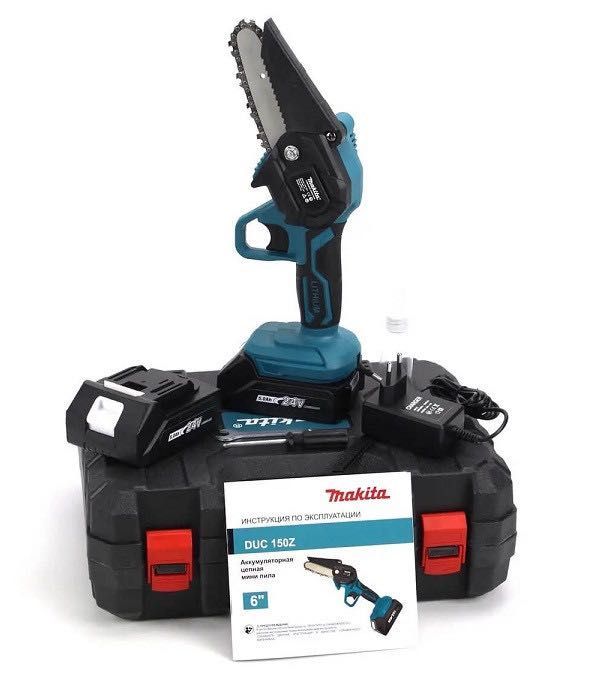 Makita мини пила аккумуляторная DUC 150Z 24V 5Ah шина 100 мм веткорез