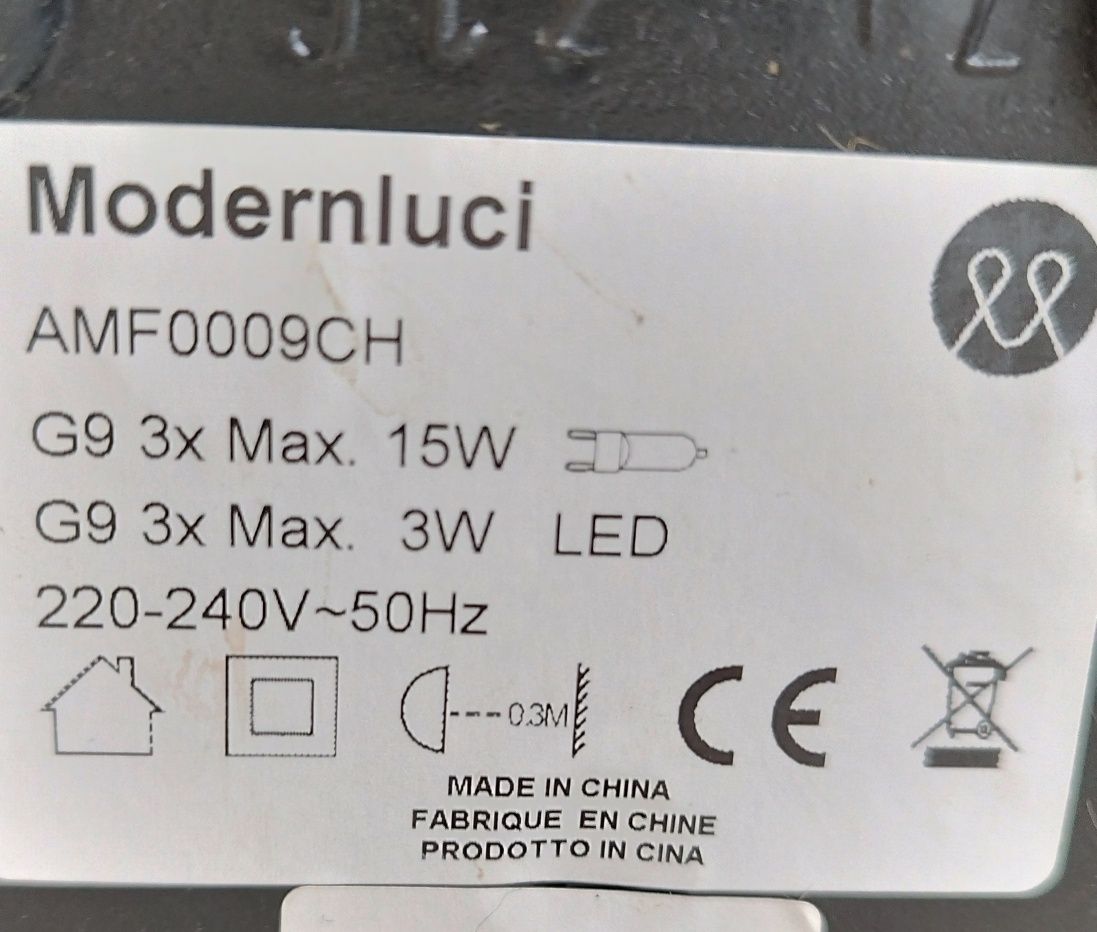 Lampa stojąca podłogowa szklane klosze Modernluci