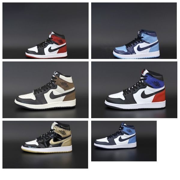 Кожаные кроссовки Nike Air Jordan 1 Retro High найк джордан шкіряні