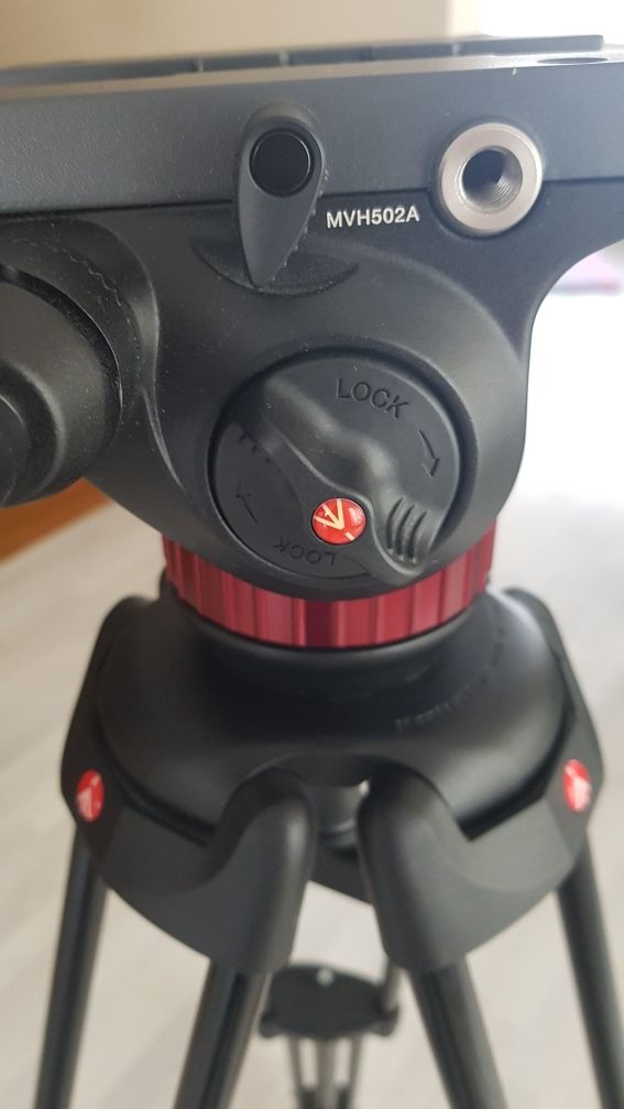 Manfrotto 546B statyw i Głowica Manfrotto 502A