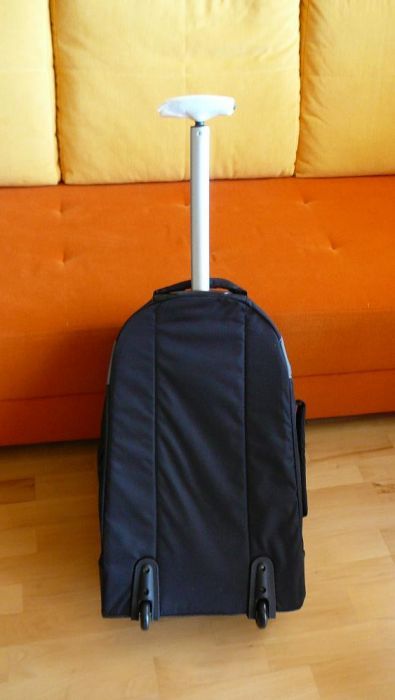 Torba CAMPUS na kółkach + plecak 2w1 TROLLEY BAG poj. 55 Aluminium