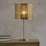 Złota stojąca lampa Home&You