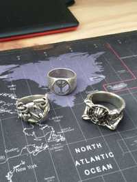 Stainless steel Rings, novo Anéis