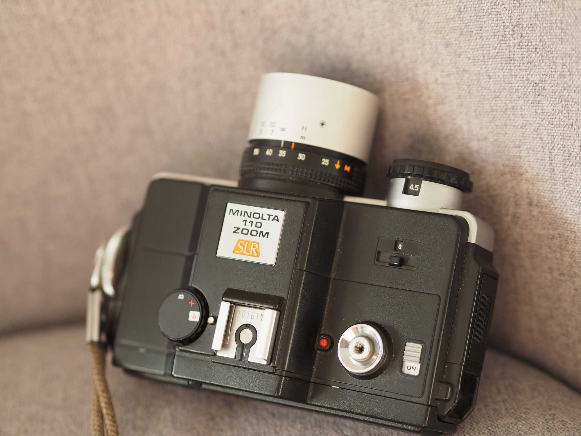 Super analogowy aparat - Minolta 110 Zoom SLR - stan bdb !!