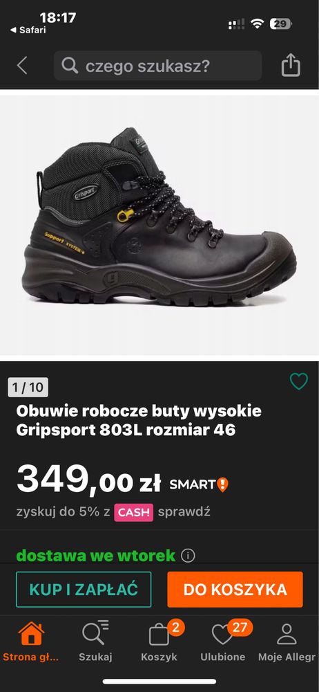 Kamasze robocze Grisport