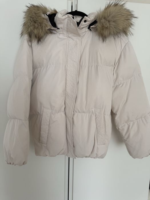 Uterque puchowa pikowana kurtka zimowa puffer z kapturem S