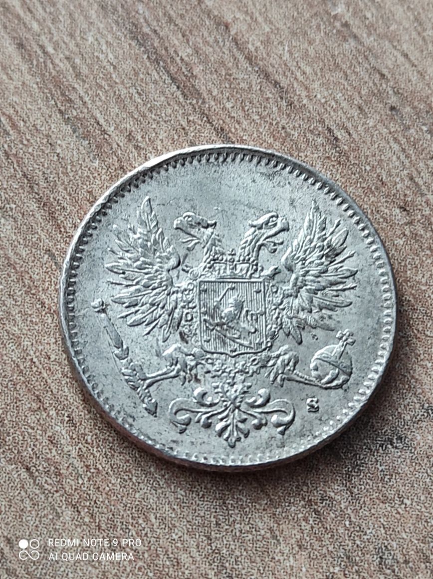 Stara moneta srebro Finlandia