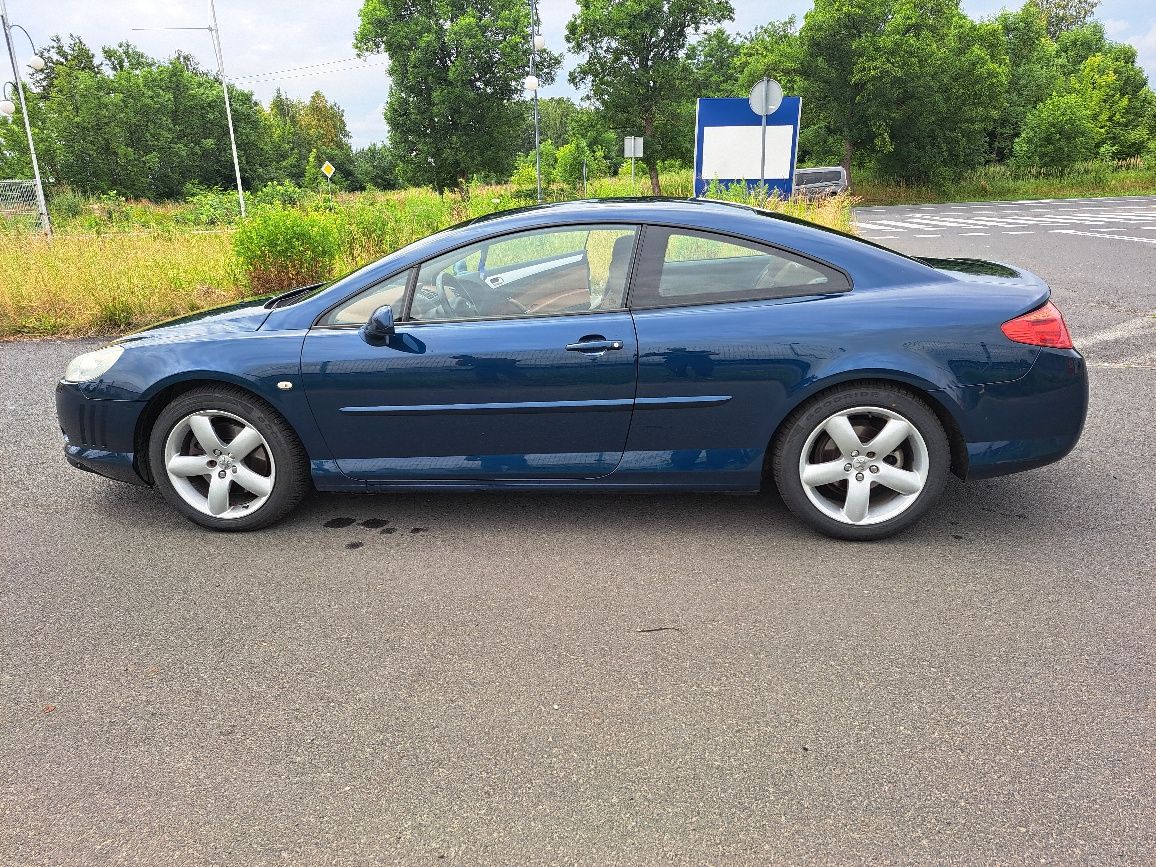 Peugeot 407 coupe, automat, bogate wyposażenie, brązowe skóry