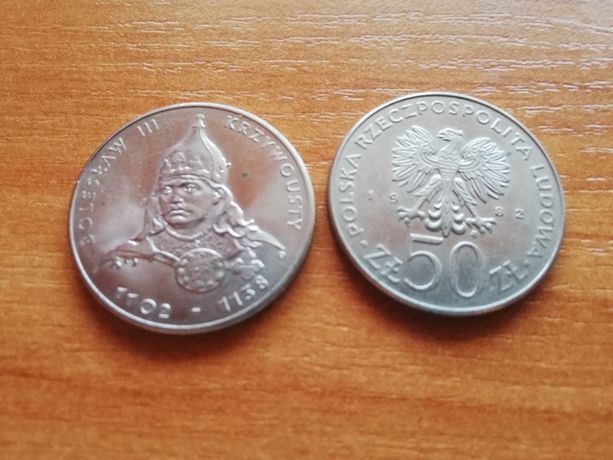 Moneta 50 złotych Bolesław III Krzywousty(2sztuki)
