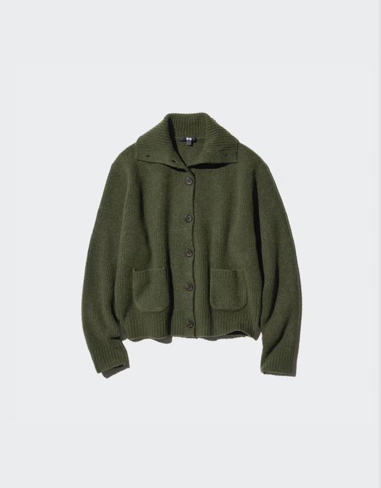 Кардиган блузон з пряжі суфле uniqlo soufflé yarn knit blouson