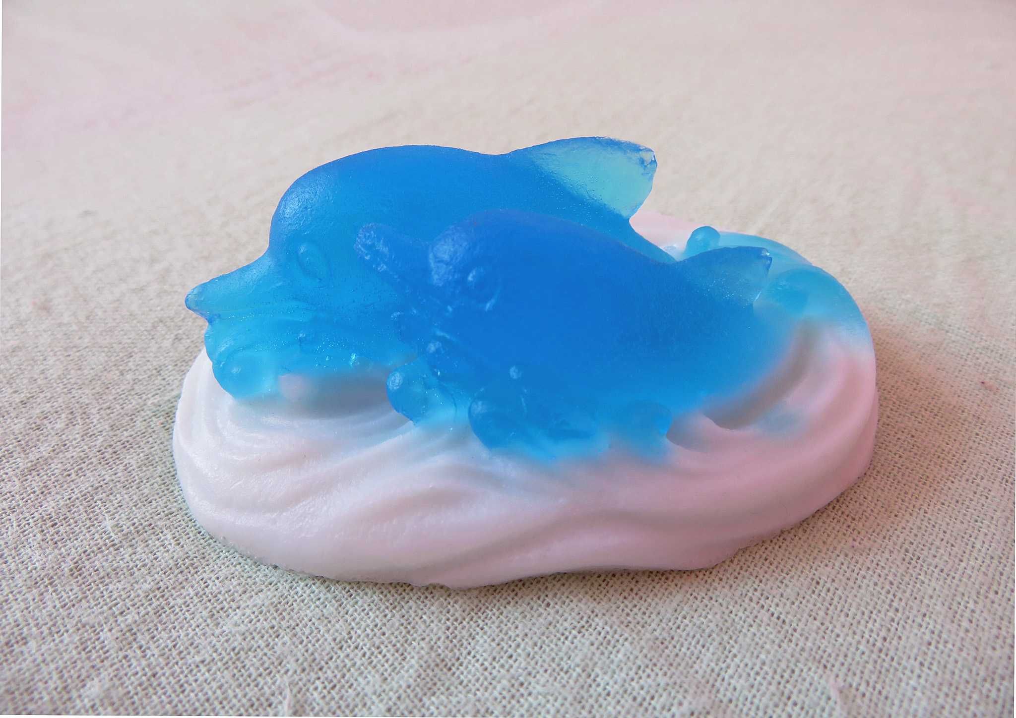 Figurka z mydełka glicerynowego Delfiny, Delfin, mydełko