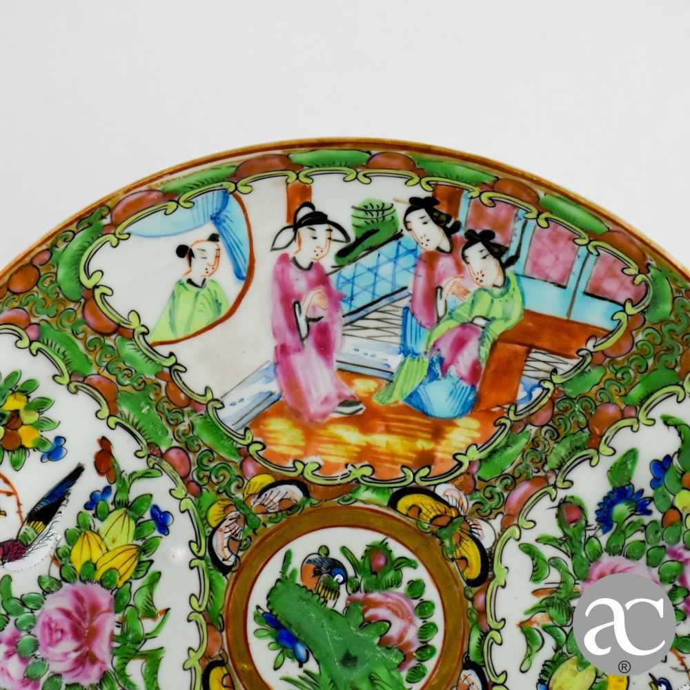 Prato em Porcelana da China decoração Mandarim, séc. XIX, nº 4