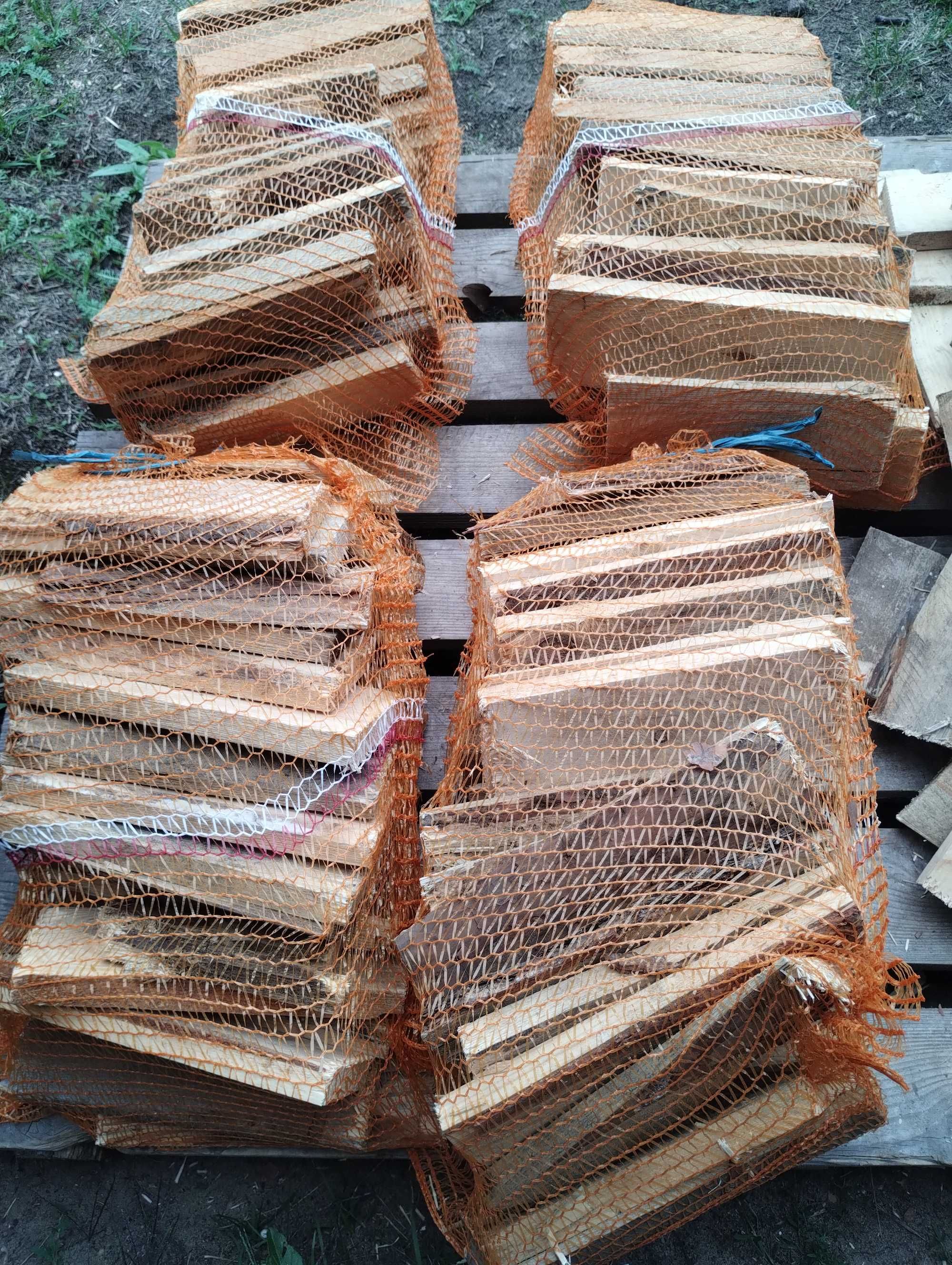 Drewno opałowe workowane