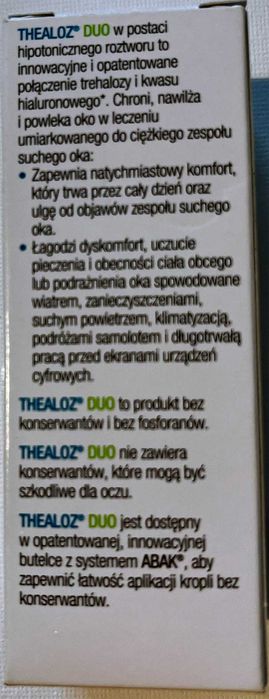 ### Thealoz Duo krople do oczu 10 ml ###