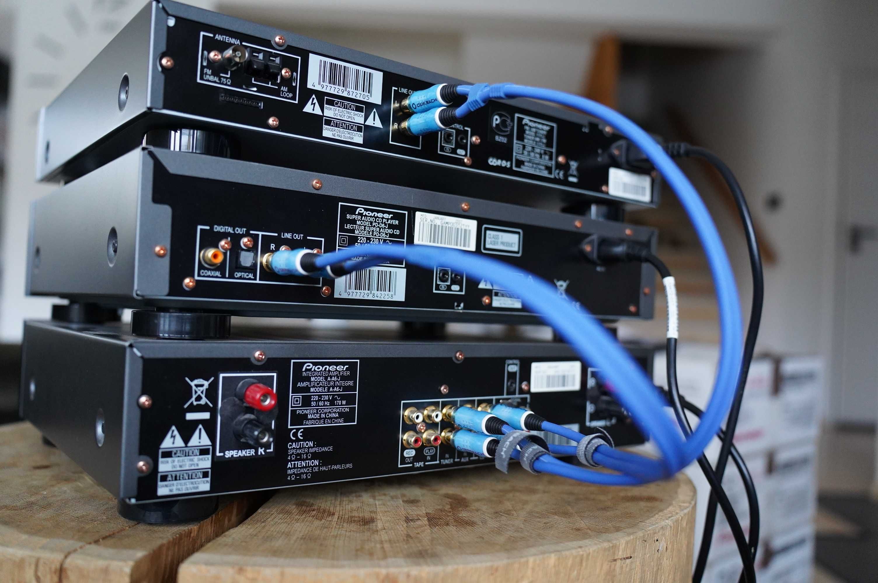 Audiofilski zestaw Pioneer A-A6 F-F3 PD-D6 kable Oehlbach kartony +++