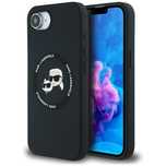 Etui Karl Lagerfeld Karl&Choupette Heads MagSafe do iPhone 16e czarny