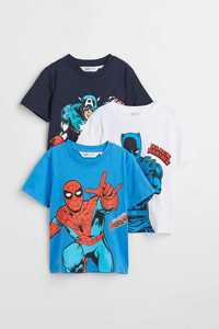 Набір футболок H&M з принтом Marvel Comics.