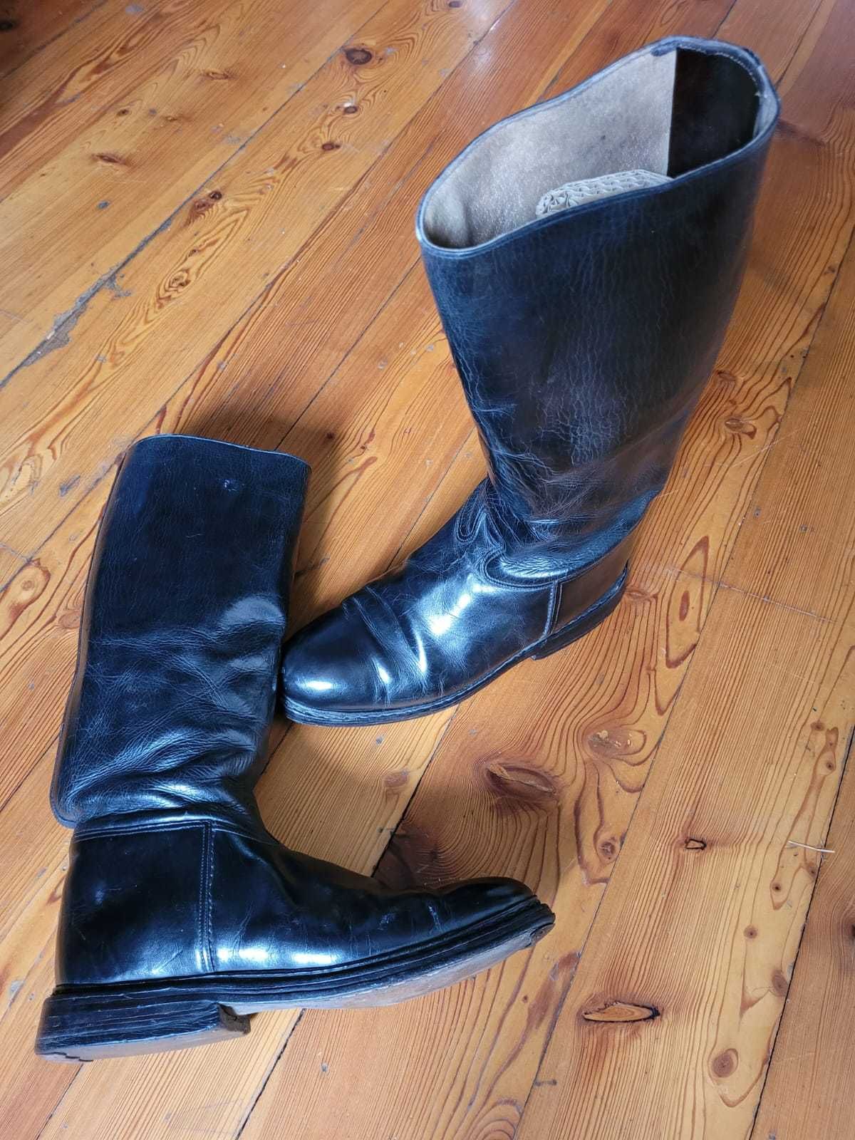 Buty męskie, skórzane, wysokie tzw. oficerki