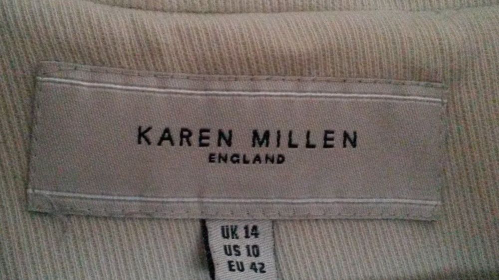 Karen Millen śliczny trencz JAK NOWY modny fason płaszcz