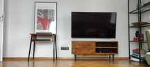 Komoda Audio RTV z litego drewna bukowego || retro vintrge mid century