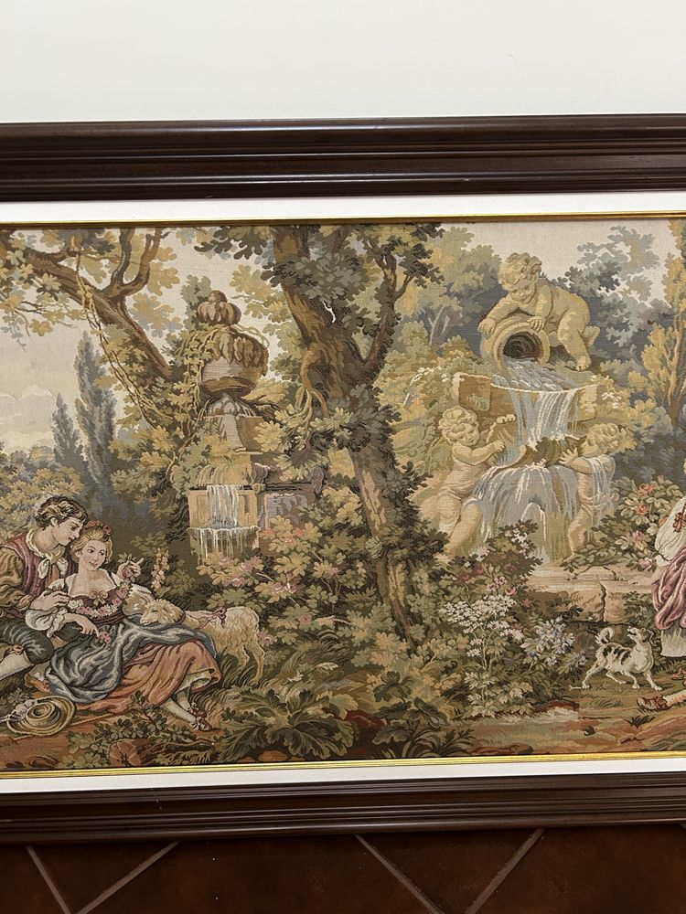 Quadro com tela de tecido