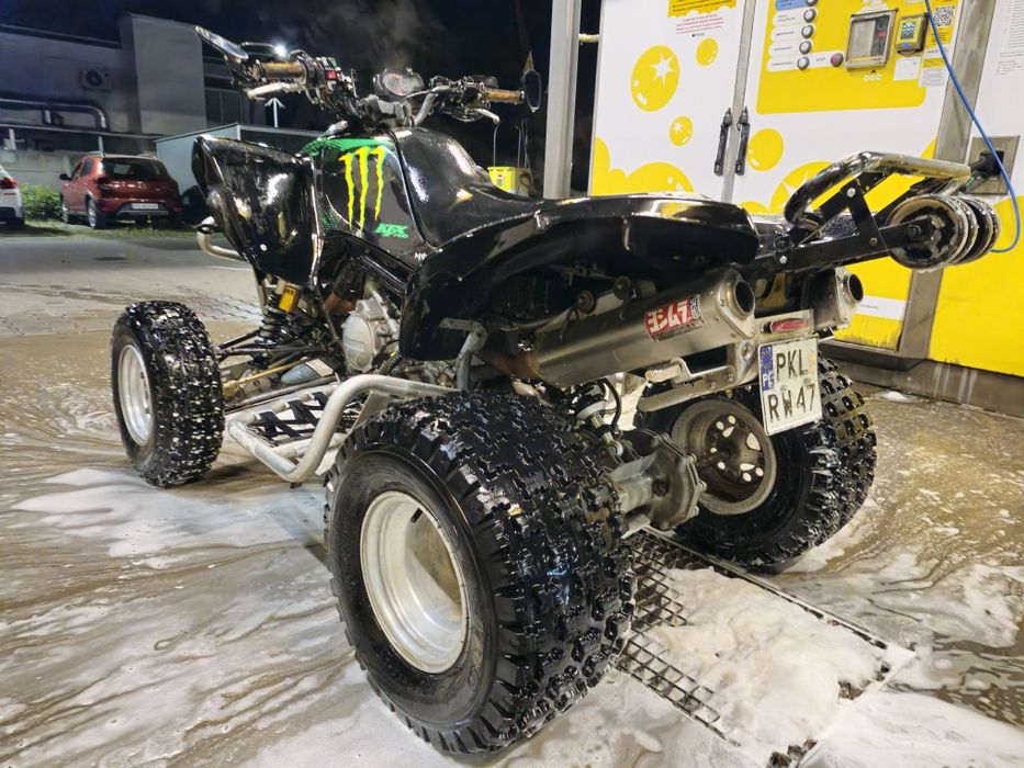 Kawasaki kfx700 v2 yoshimura ohlins stan bdb zamiana atv swap 4x4 oska