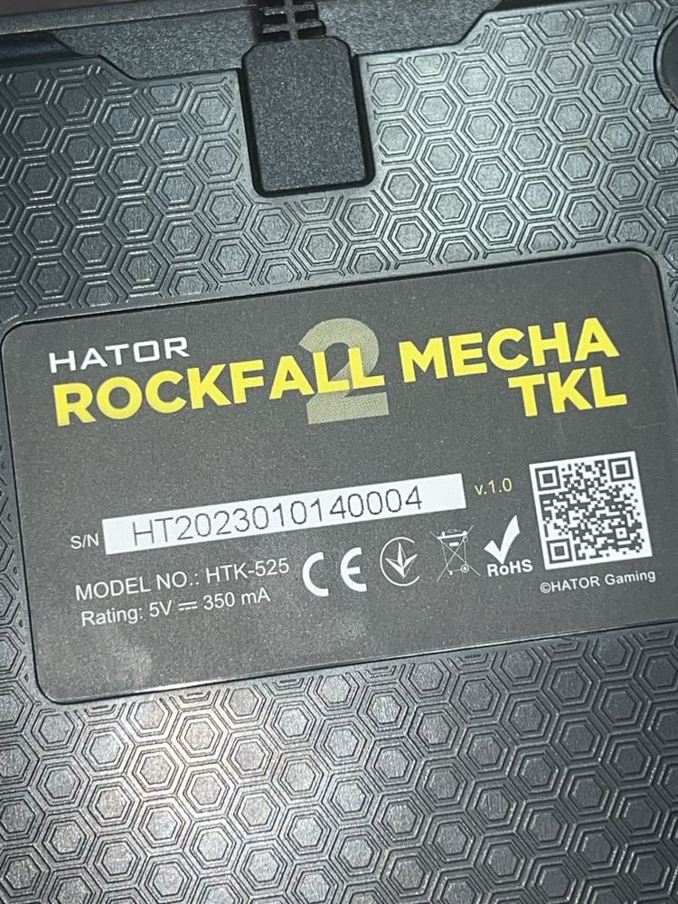 Ігрова Клавіатура Hator Rockfall 2 Mecha TKL