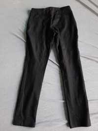 Spodnie eleganckie, legginsy materiałowe Orsay 36 S czarne w białe kro
