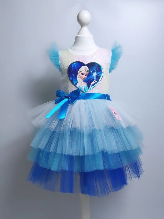Святкова сукня / плаття  Ельзи "Крижане серце" (Frozen) 4 - 5 , 6 - 7