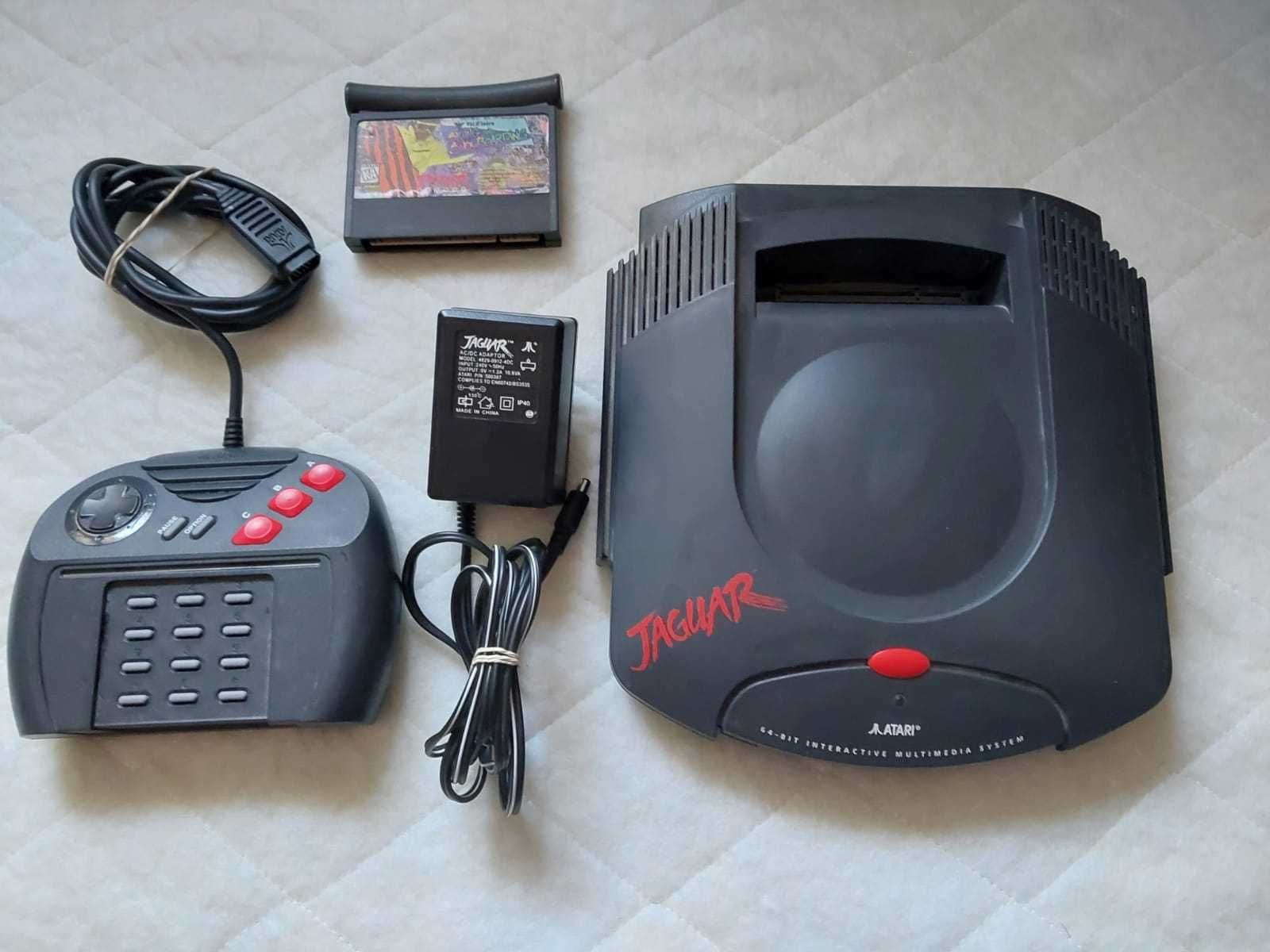 ATARI Jaguar zestaw: konsola, pad, zasilacz, gra