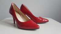 Buty szpilki czerwone klasyczne oryginalne 38