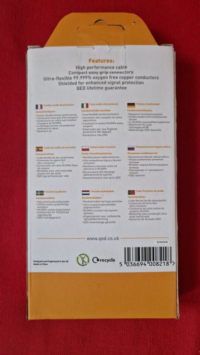 QED kabel do subwoofera 6m Chord Nordost