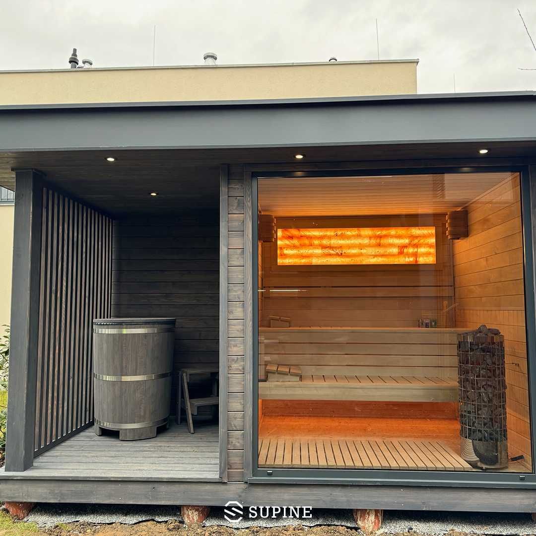 Sauna ogrodowa Leo 390 cm x 250 cm