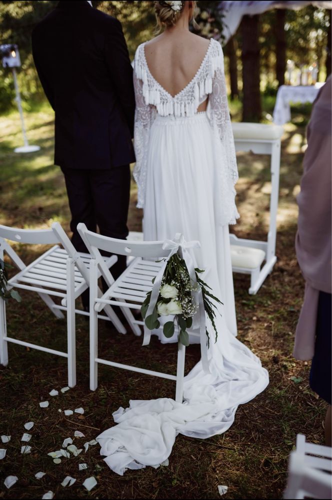 Suknia ślubna Sejva w stylu boho