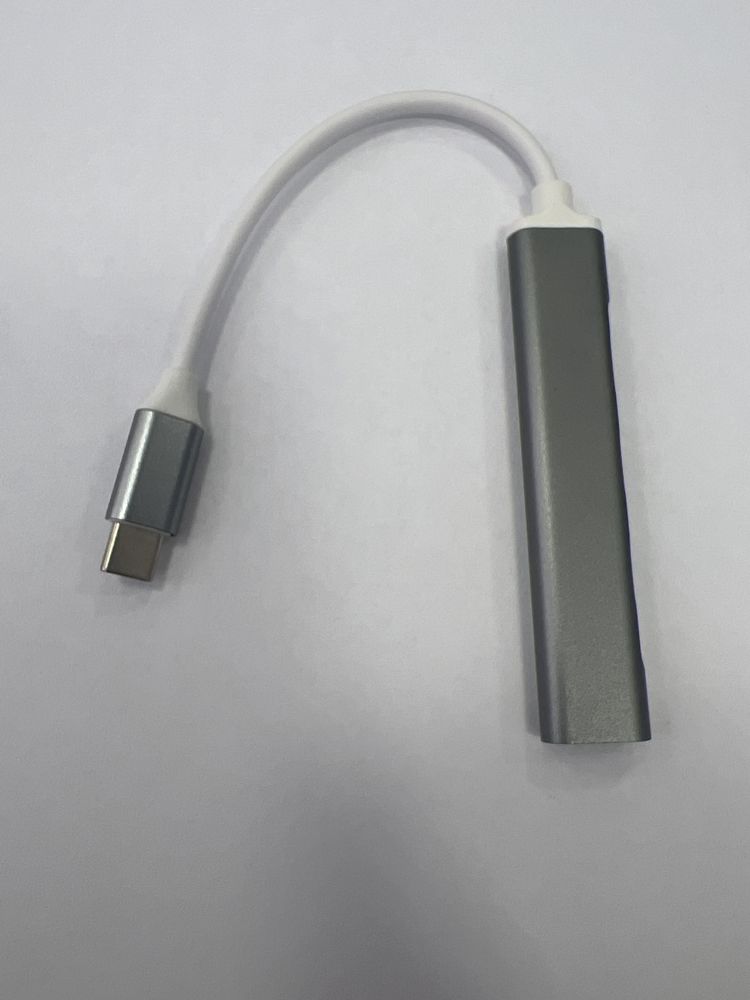 Перехідник USB-хаб 4-в-1 Type C