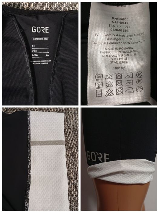 Чоловічі велошорти з нагрудником Gore Wear C5 Opti чорні. Розмір L.