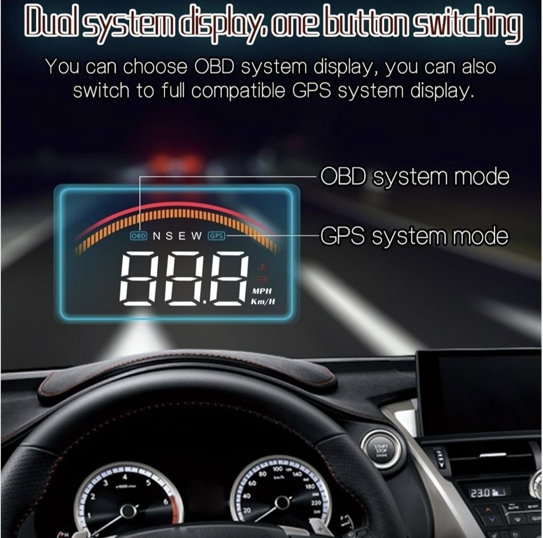 Wyświetlacz na szybe Head-Up M11 OBD