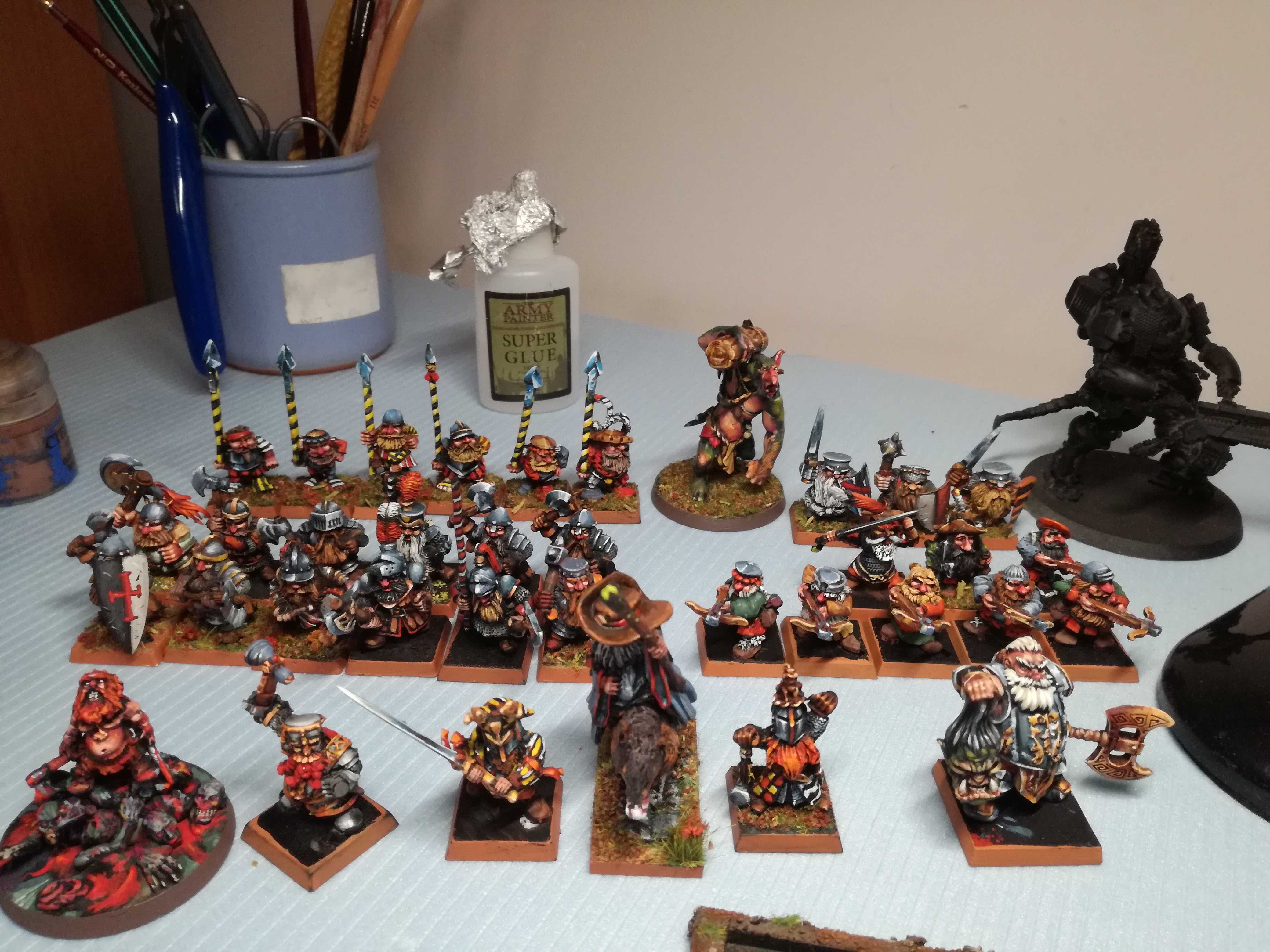 Malowanie figurek do gier bitewnych i planszowych  warhammer 3d rpg