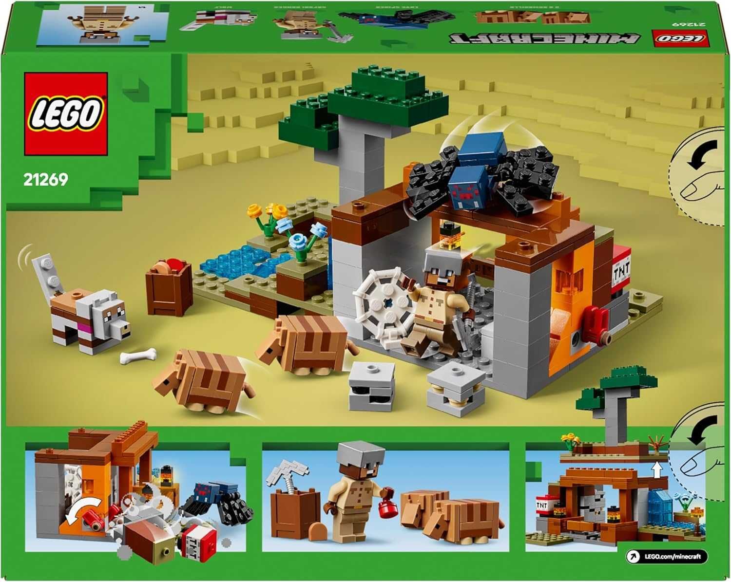 LEGO Minecraft Wyprawa do Pancernikowej Kopalni